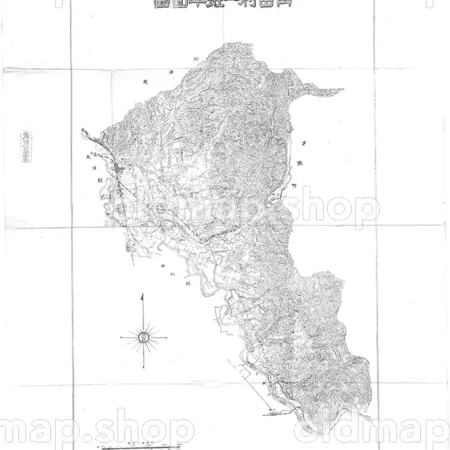 角田村一般平面図 昭和8年頃(1934)