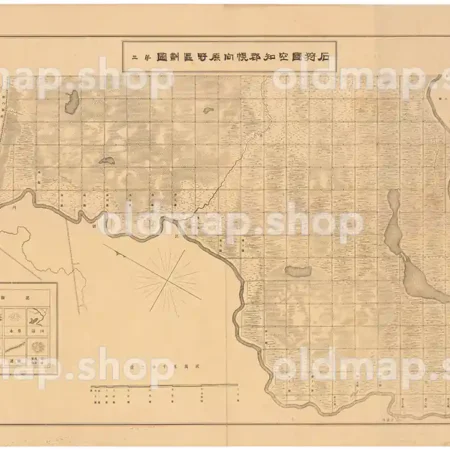 石狩国空知郡幌向原野区画図 第三図 明治26年(1893)　