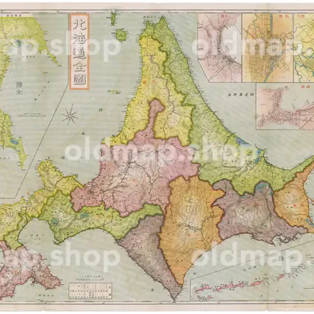 北海道全図 大正5年(1916)