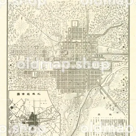 札幌市街之図 明治34年(1901)