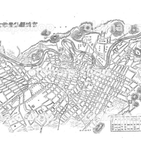 宮城県仙台市全図 明治25～27年頃(1892～1894頃)