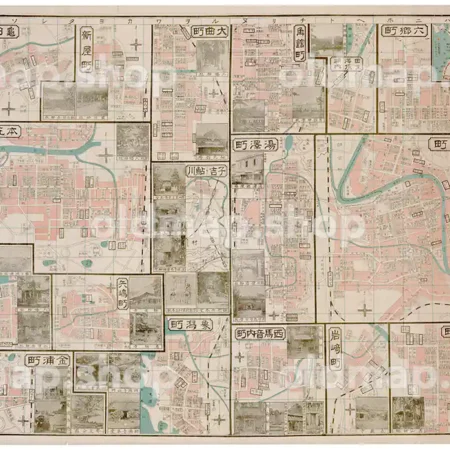 大日本職業別明細図-秋田県ノ内 大正15年(1926)