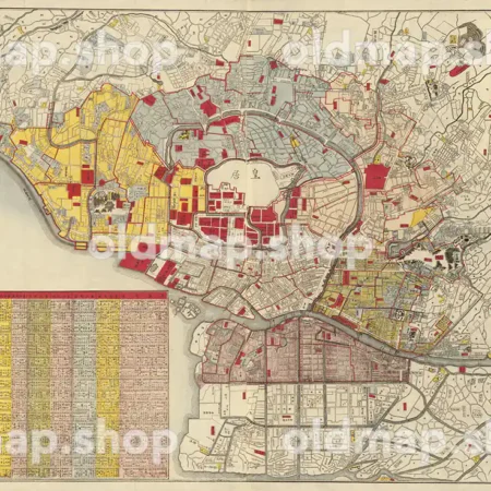 東京区分絵図 明治8年(1875)