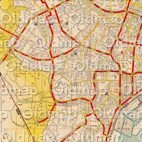 東京大地図 大正12年(1923) - 画像 (6)