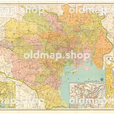 最新東京全図 昭和32年(1957)