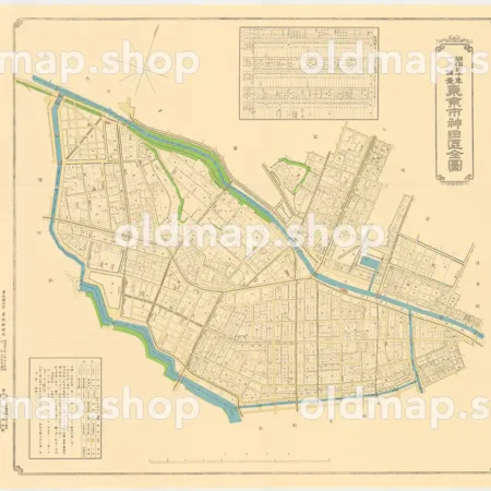 東京市神田区全図 明治40年(1907)