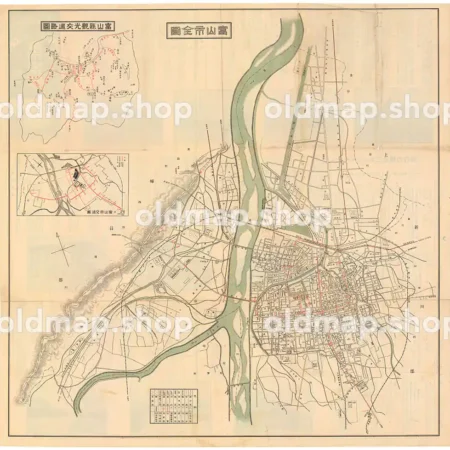 富山市街地図 昭和11年(1936)