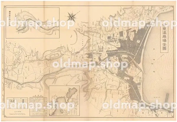 伊東温泉場地図 昭和2年(1927)