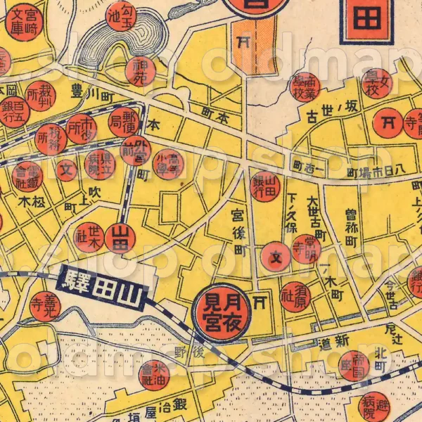 参宮案内地図 大正5年(1916) - 画像 (2)