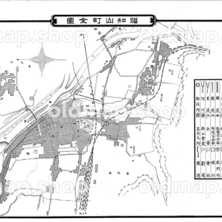 福知山町全図 大正3年(1914)