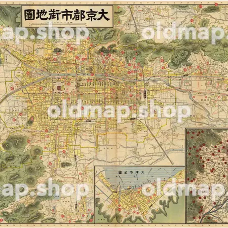 大京都市街地図 昭和2年(1927)