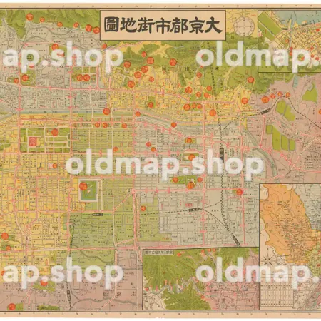 大京都市街地図 昭和15年(1940)