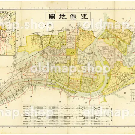 大阪市区分地図 北区地図 昭和16年(1941)