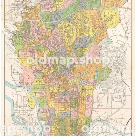 豊中市街図 昭和45年(1970)