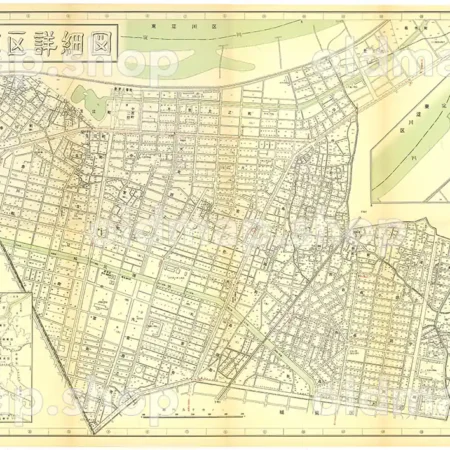 旭区詳細図 昭和30年(1955) - 大阪市区分詳細図