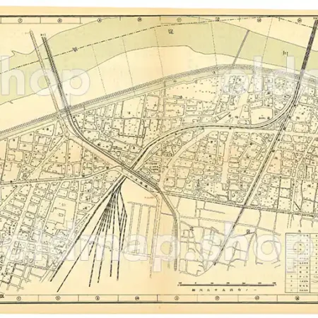 大淀区詳細図 昭和29年(1954) - 大阪市区分詳細図