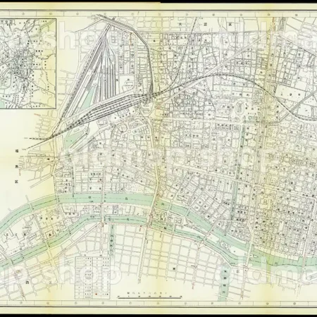 大阪市区分詳細図 – 古地図素材データのダウンロード販売-oldmap.shop