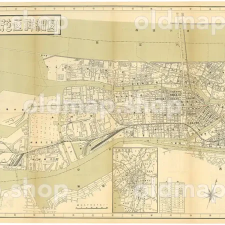 此花区詳細図 昭和29年(1954) - 大阪市区分詳細図