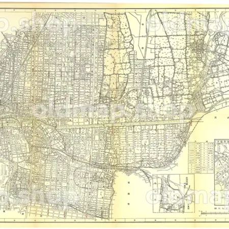 大阪市区分詳細図 – 古地図素材データのダウンロード販売-oldmap.shop