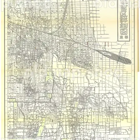 東住吉区詳細図 東部 昭和30年(1955) - 大阪市区分詳細図