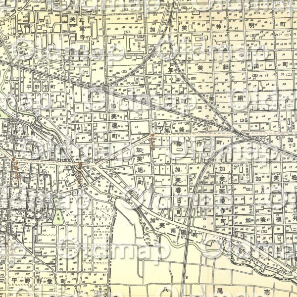 東住吉区詳細図 東部 昭和30年(1955) - 大阪市区分詳細図 - 画像 (2)