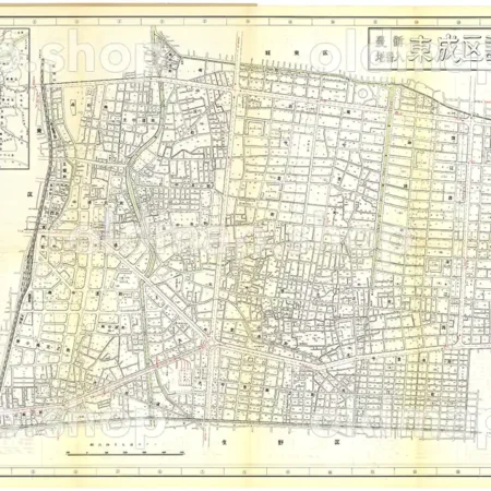 東成区詳細図 昭和29年(1954) - 大阪市区分詳細図