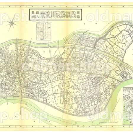 東淀川区詳細図 東部 昭和30年(1955) - 大阪市区分詳細図