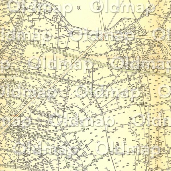 東淀川区詳細図 東部 昭和30年(1955) - 大阪市区分詳細図 - 画像 (2)