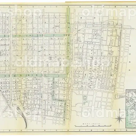 南区詳細図 昭和30年(1955) - 大阪市区分詳細図