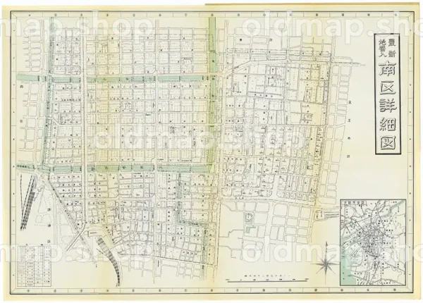 南区詳細図 昭和30年(1955) - 大阪市区分詳細図