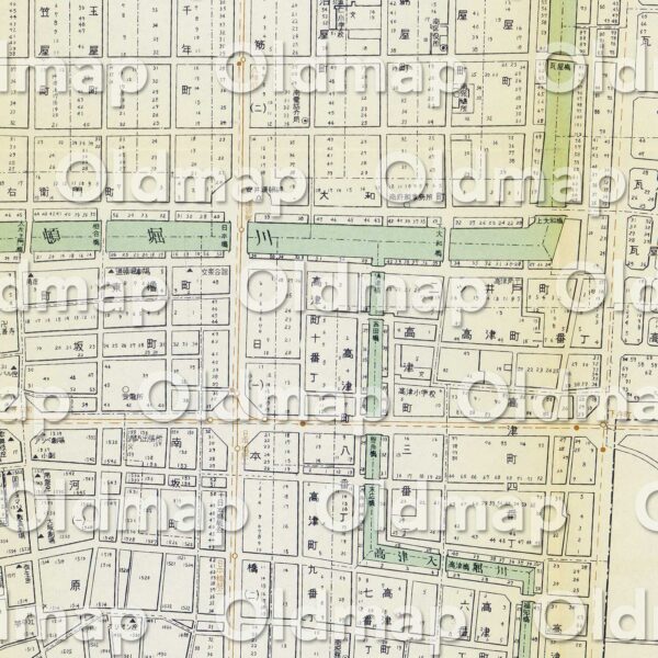 南区詳細図 昭和30年(1955) - 大阪市区分詳細図 - 画像 (2)