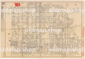 全国居住営業観光明細案内図-大阪市4-北区4 昭和30年(1955)