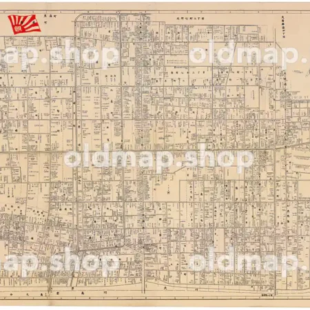 全国居住営業観光明細案内図-大阪市4-北区4 昭和30年(1955)