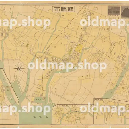 大日本職業別明細図 - 飾磨市 昭和15年(1940)