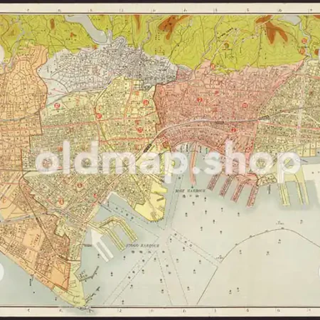 実地踏測 大神戸市街地図 昭和15年(1940)