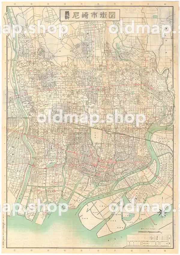 尼崎市街図 昭和34年(1959)