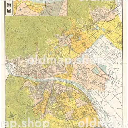 宝塚市街図 昭和41年(1966)