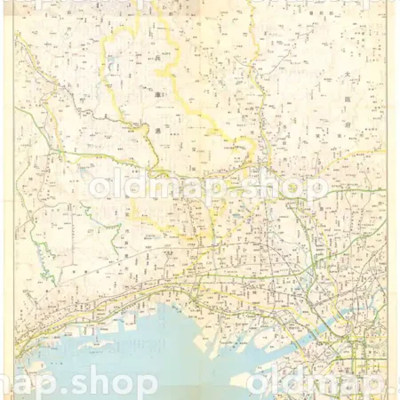 宝塚市と周辺都市図 昭和55年(1980)