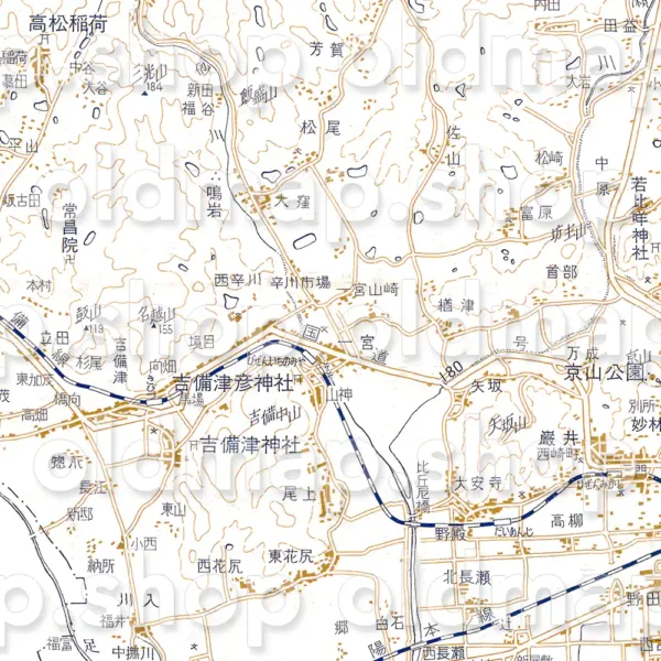 岡山市全図 昭和49年(1974) - 画像 (2)