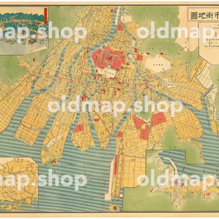 最新 大広島市街地図 昭和11年(1936)