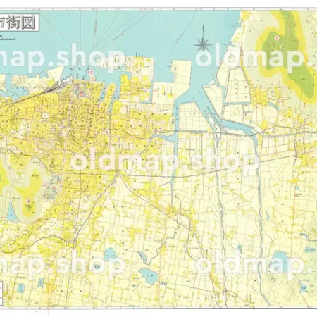 高松市街図 昭和45年(1970)