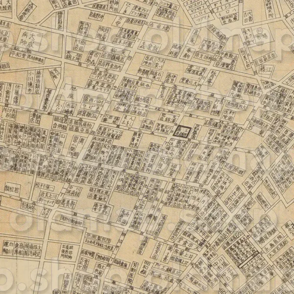 大日本職業別明細図 - 若松市 昭和5年(1930) - 画像 (2)