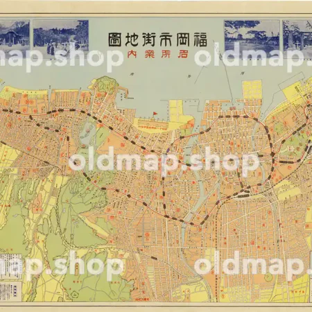 福岡市街地図 昭和10年(1935)