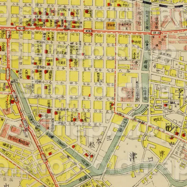 小倉市地図 昭和12年(1937) - 画像 (2)