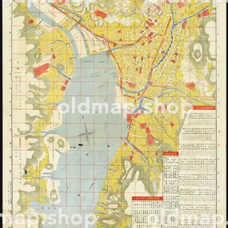 長崎市街地図 大正13年(1924)