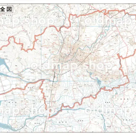 熊本市全図 昭和52年(1977)