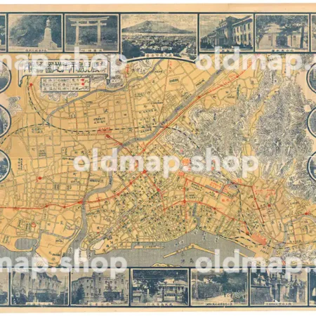 鹿児島市街地図 昭和6年(1931)