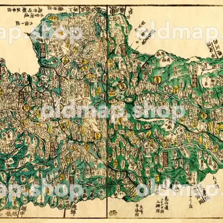 信濃国 – 国郡全図 上巻 天保8年(1837)