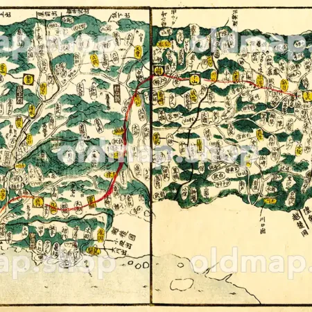 羽前国 ( 出羽国 ) – 国郡全図 上巻 天保8年(1837)