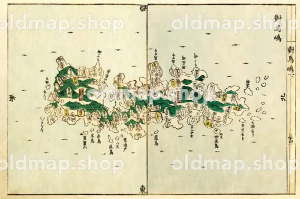 対馬島 - 国郡全図 下巻 天保8年(1837)